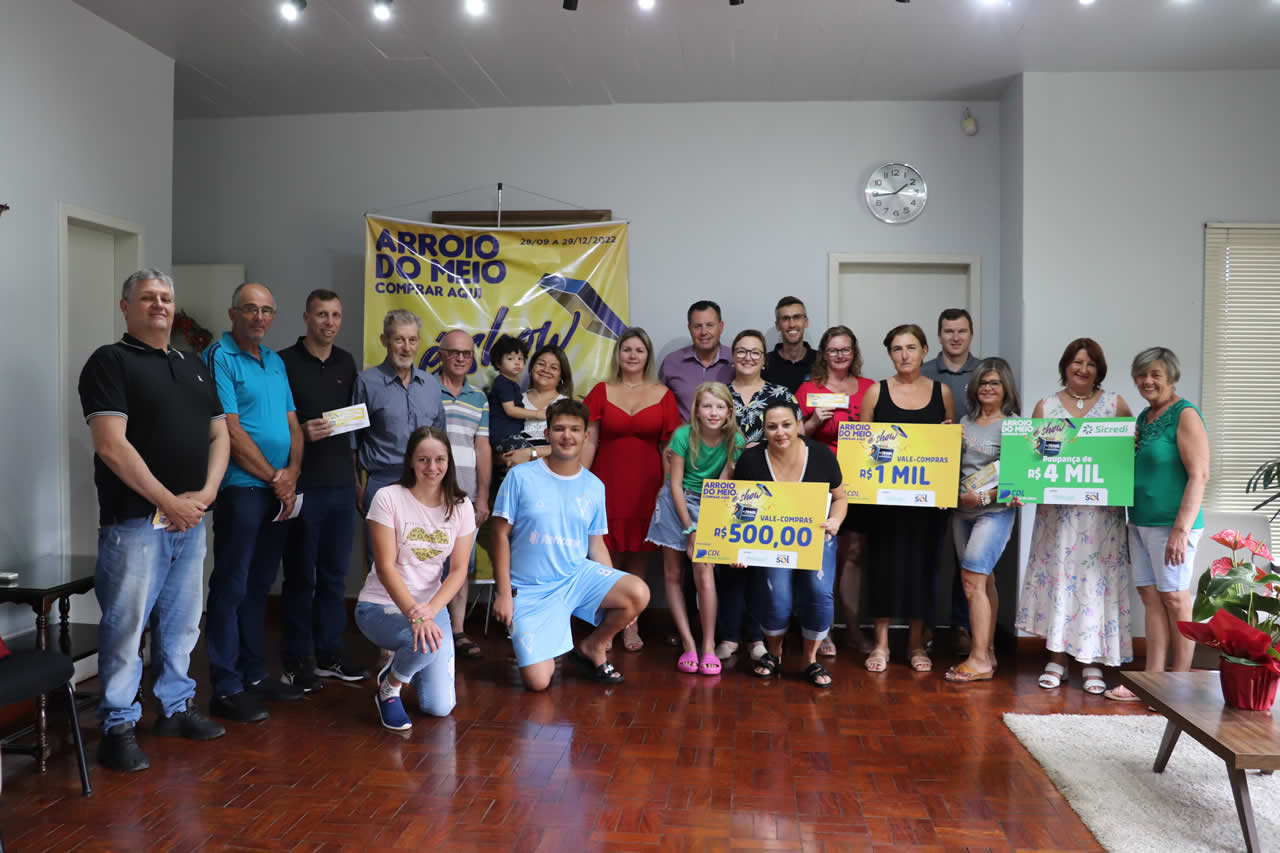 Ganhadores da campanha de incentivo ao comércio recebem premiação