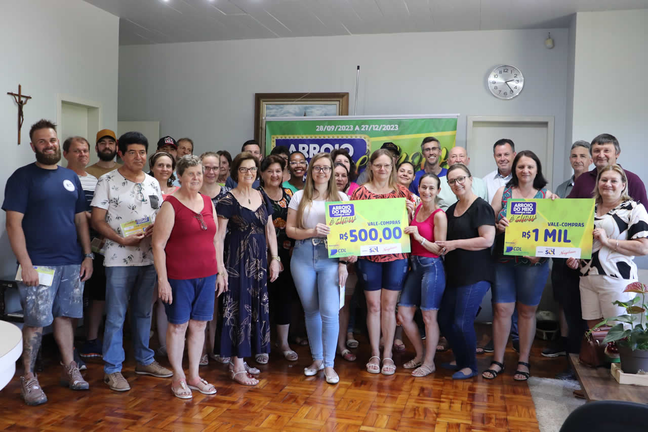 Arroio do Meio é Show: Ganhadores da campanha de incentivo ao comércio recebem premiação