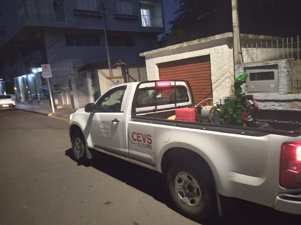 Município recebe reforço da Cevs para aplicação de inseticida nos bairros