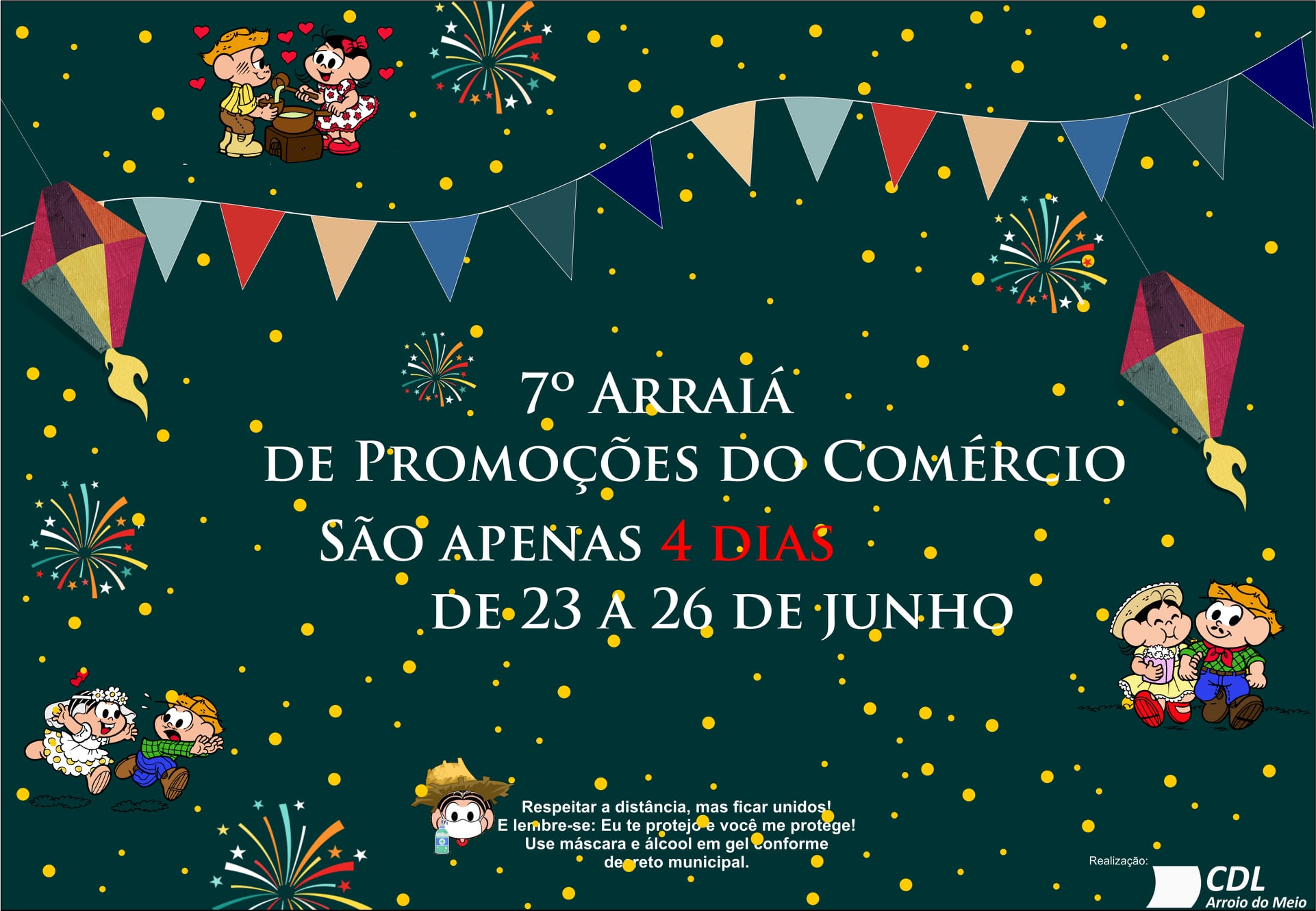 Semana que vem tem Arraiá de Promoções no Comércio