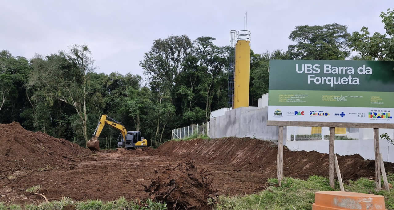Secretaria de Obras atua em importantes frentes de trabalho para saúde e infraestrutura