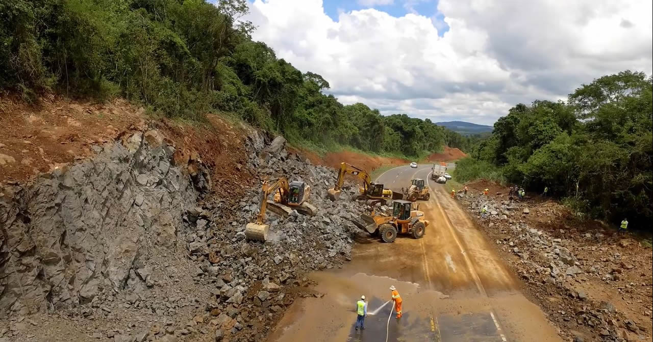 CCR ViaSul inicia detonações de rochas na BR-386