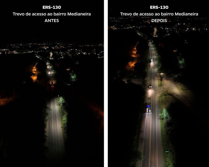 Revitalização da iluminação pública visa mais segurança à comunidade e economia para o município