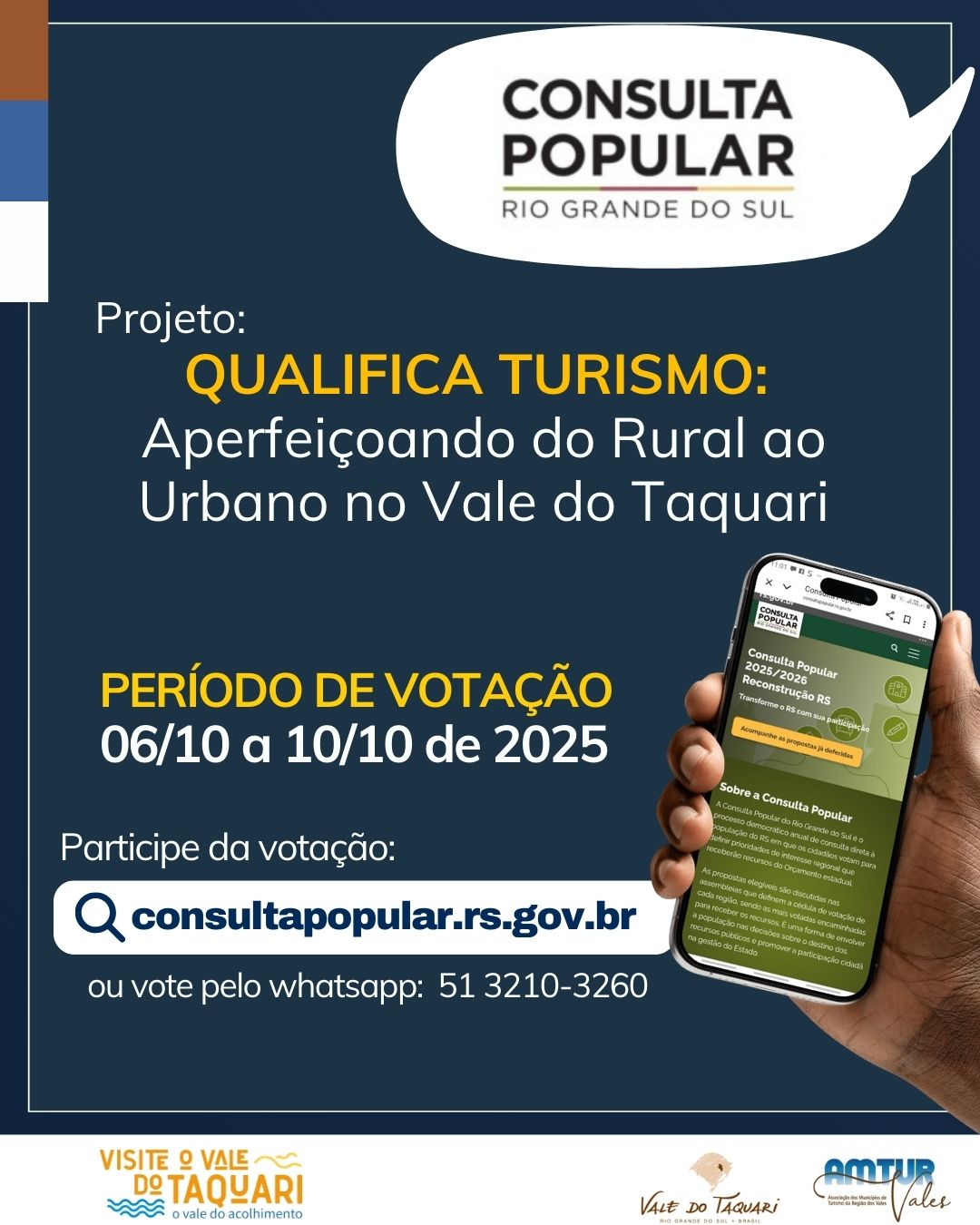 Amturvales mobiliza comunidade para votar no projeto de turismo na Consulta Popular 2025