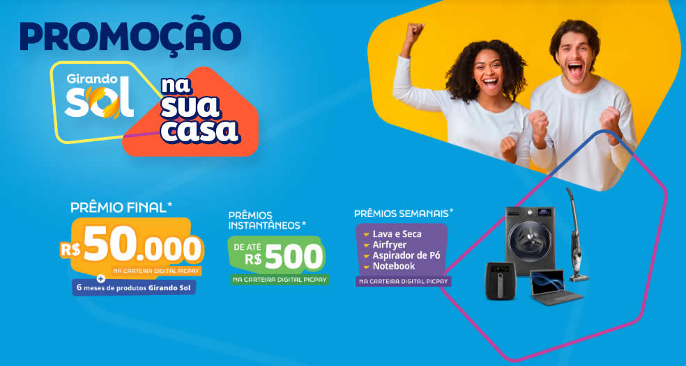 Promoção Girando Sol na Sua Casa distribui dezenas de prêmios para consumidores gaúchos até dezembro